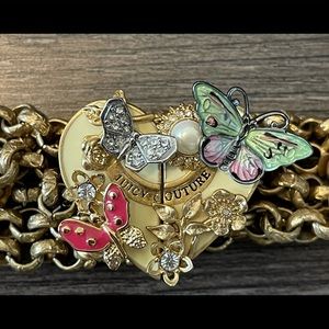 Beautiful Juicy Couture Heart Shape Embellished Bracelet